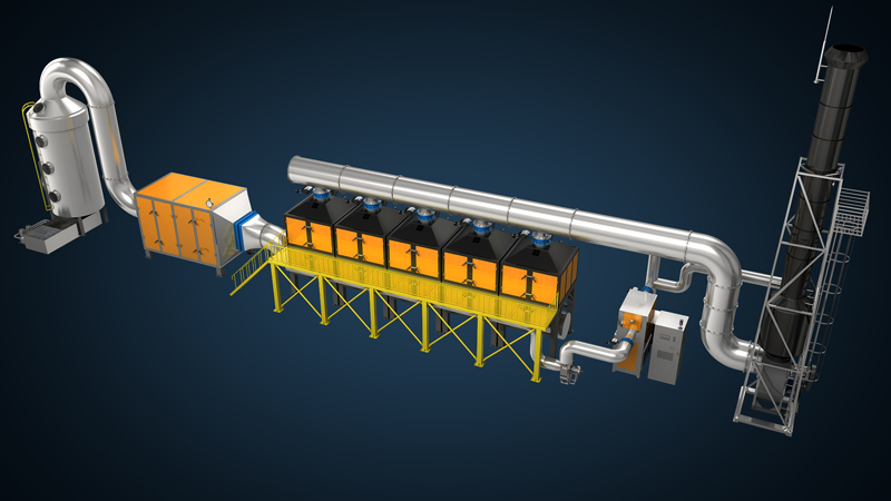 活性炭+RCO催化燃燒設(shè)備